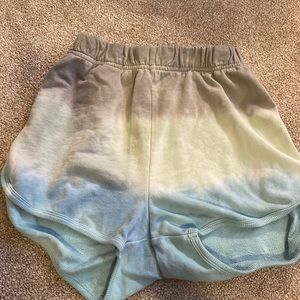 Tye-Dye high waisted shorts